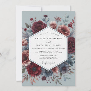 Convites Claret Flor de Casamento Mestre Holandês