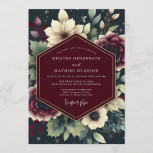 Convites Claret Noir Obra Prima Casamento