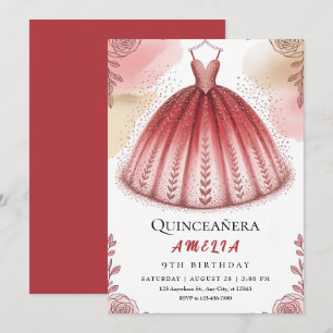 Convites Clareta Chic e Quinceañera Floral