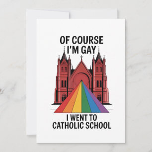 Convites Claro que sou gay, eu estudei numa escola católica