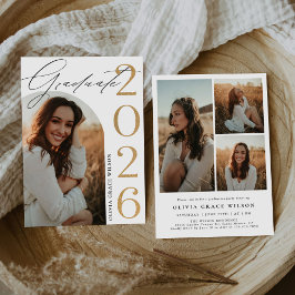 Convites Class of 2026 Arch Photo Graduation Party