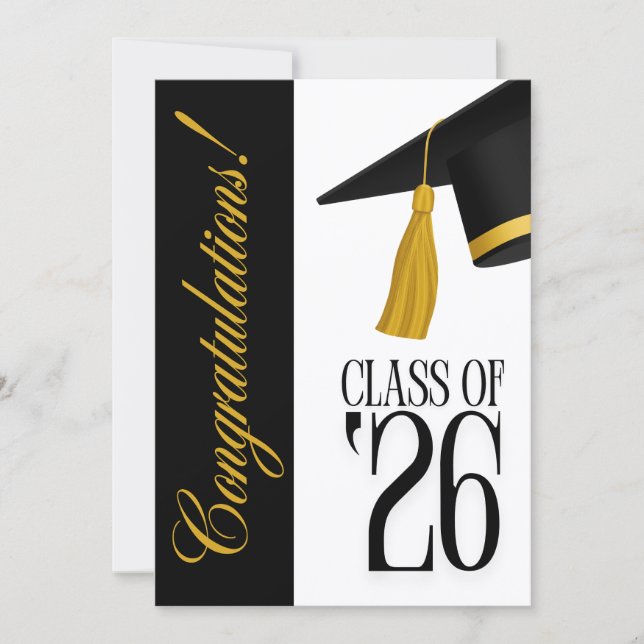 Convites Class of 2026 Graduation Party Invitation (Frente)