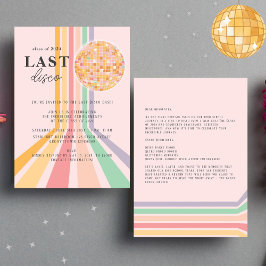 Convites Classe 0f 2024 Última Festa de formatura Retroativ