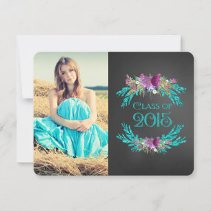 Convites Classe Chalkboard de Graduação 2015