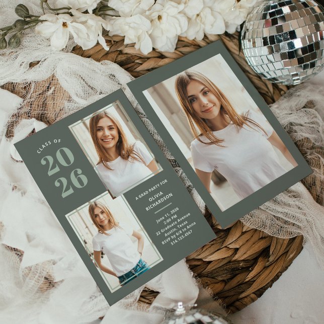 Convites Classe de 2025 | Três Festa de Formando Verde do S (Criador carregado)
