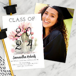 Convites Classe de Aquarela da Foto de Festa de formatura 2