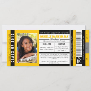 Convites Classe de Bilhete de Admissão VIP para Licenciação