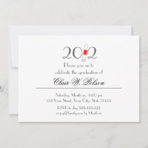 Convites Classe de Celebração de Graduação de 2012