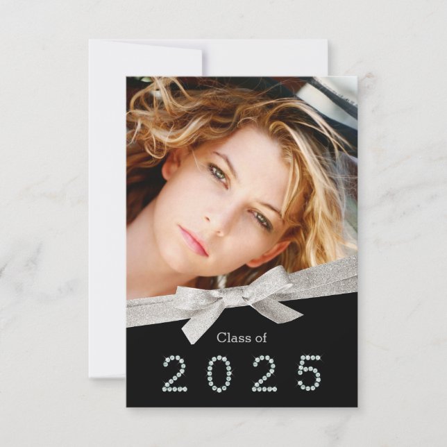 Convites Classe de Diamante de Faixa bonito de 2025 (Frente)