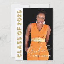 Classe De Festa de formatura De Foto Dourada 2025