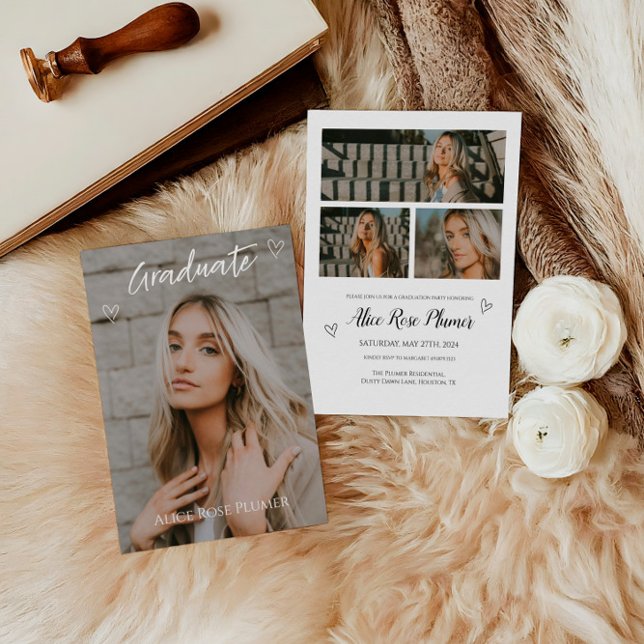 Convites Classe de Festa de formatura de fotos clássicas 20 (Criador carregado)