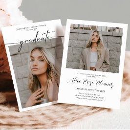 Convites Classe de Festa de formatura de fotos clássicas 20