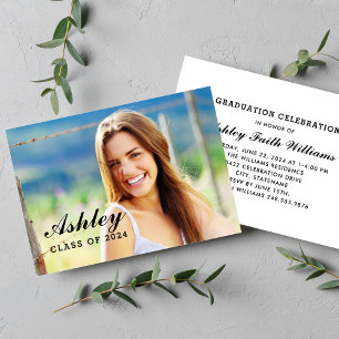 Convites Classe de Festa de formatura de fotos do Formando