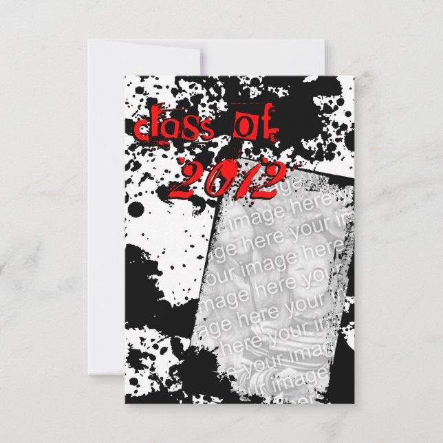 Convites classe de formando de gradação de 2012 (Frente)