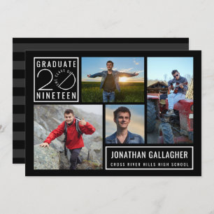 Convites Classe de formando do Partido de 4 Fotos 2019