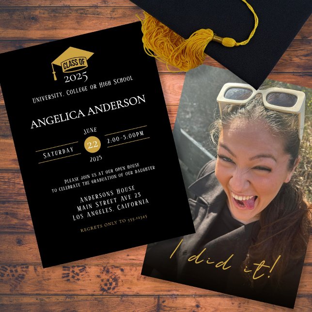 Convites Classe de Formando Foto 2025 "Eu fiz" (Criador carregado)