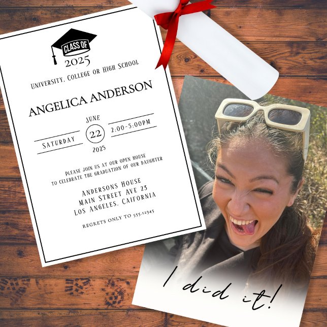 Convites Classe de Formando Foto 2025 "Eu fiz" (Criador carregado)
