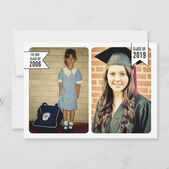 Convites Classe de Graduação de 2019 Começando a Terminar F (Frente)