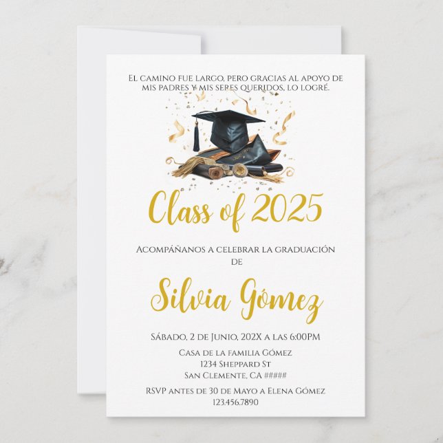 Convites Classe de graduação de 2025 (Frente)