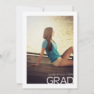 Convites Classe de Graduação de Foto Minimalista 2021