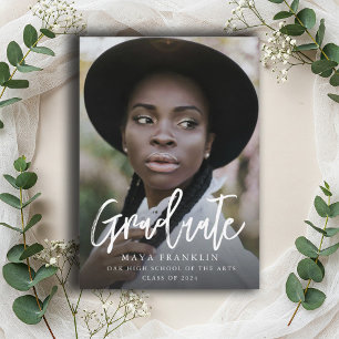 Convites Classe de Graduação de Foto Simples