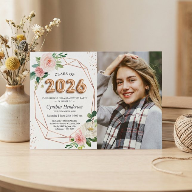 Convites Classe de Graduação de Fotos em Letras Balões 2023 (Criador carregado)