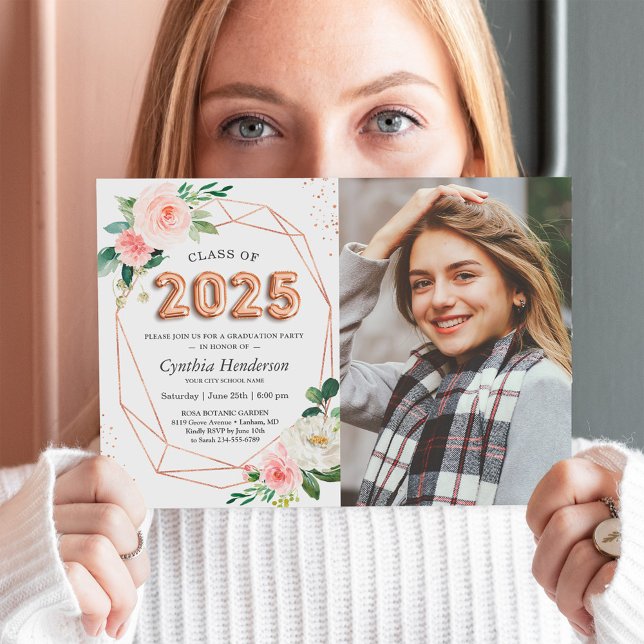 Convites Classe de Graduação de Fotos em Letras Balões 2023 (Criador carregado)