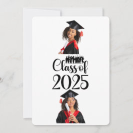 Convites Classe de graduação personalizada de 2025