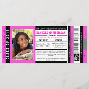 Convites Classe de ingresso VIP para a graduação de 2013