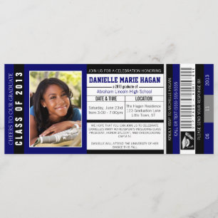 Convites Classe de ingresso VIP para a graduação de 2013