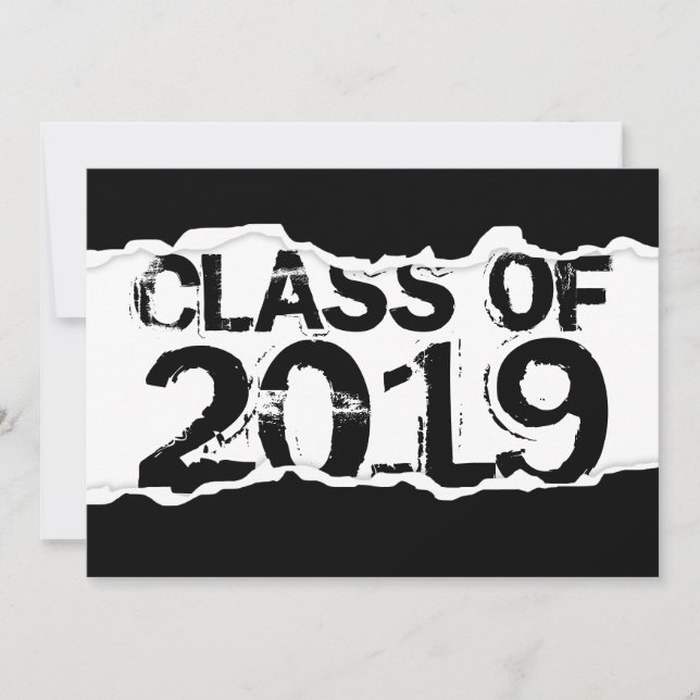 Convites Classe de lágrimas de página de 2019 (Frente)