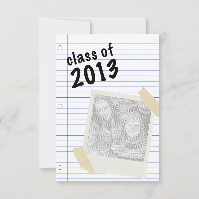Convites classe de papel para notebook 2013 (Frente)
