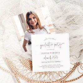 Convites Classe de Script Moderno de Festa de formatura de 