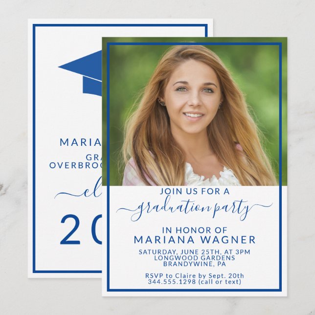 Convites Classe de Segundo grau de fotos I 2022 (Frente/Verso)