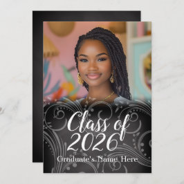 Convites Classe de Suavização do Quadro de Chalkboard de Gr