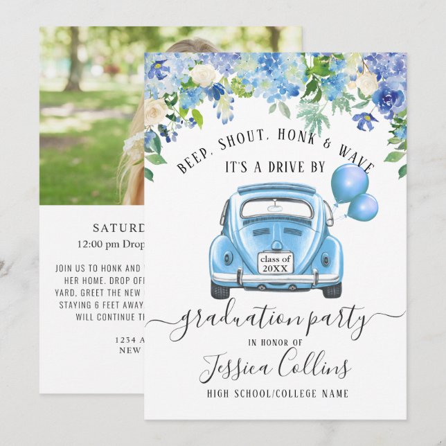 Convites Classe de UNIDADE 2024 POR Festa de formatura FOTO (Frente/Verso)