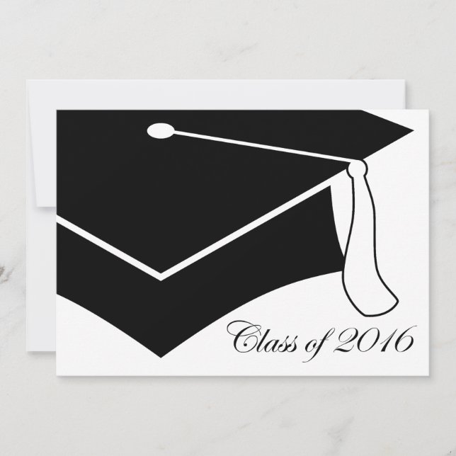 Convites classe do boné de formatura 2016 (Frente)