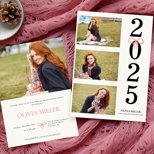 Convites Classe do moderno Mais velho de Graduação 2025 (Criador carregado)