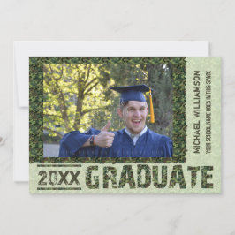 Convites Classe do Partido Personalizado da Camo de Foto pa