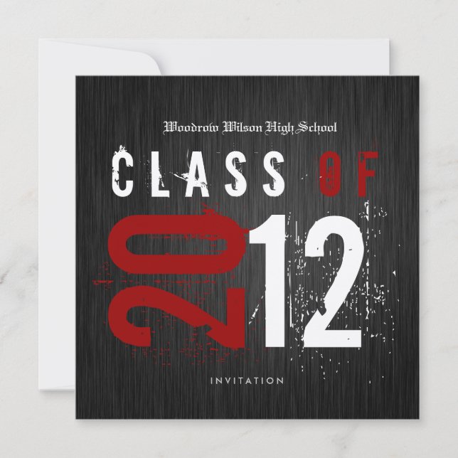 Convites Classe Dourada Elegante de Preto e Metálico de 201 (Frente)