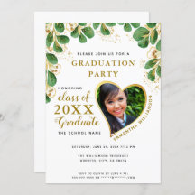 Classe Elegant Floral Greenery de Graduação 2025
