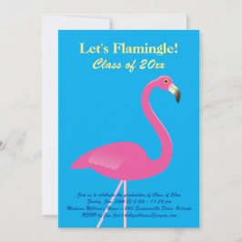 Convites Classe Flamingle do vamos de Graduação 2019 - Azul