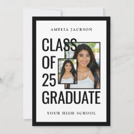 Convites Classe Moderna De 25 Fotos De Formando Abertas