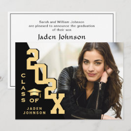Convites Classe moderna de Festa de formatura FOTO de Forma