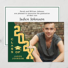 Convites Classe moderna de Festa de formatura FOTO de Forma