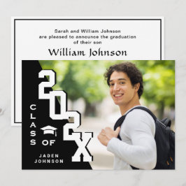 Convites Classe moderna de Festa de formatura FOTO de Forma