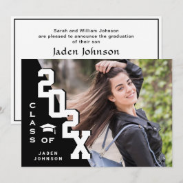 Convites Classe moderna de Festa de formatura FOTO de Forma