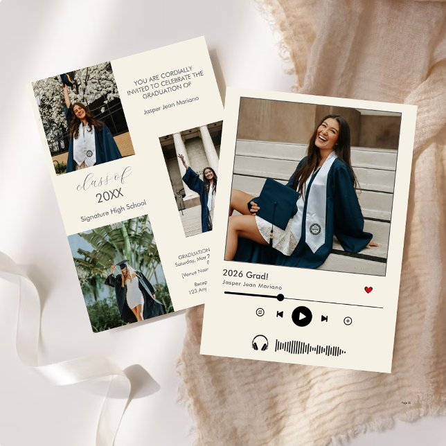 Convites Classe Personalizada de Jogador de Música de gradu (Criador carregado)