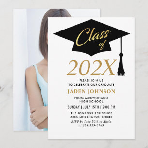 Convites Classe Simples Moderna de Festa de formatura 2022