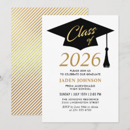 Convites Classe Simples Moderna de Festa de formatura 2025